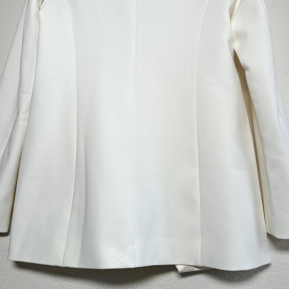 NWT Favorite Daughter The Suiting Blazer Ivory Size XS Satin Lapel SP24 $398 - Picture 16 of 17